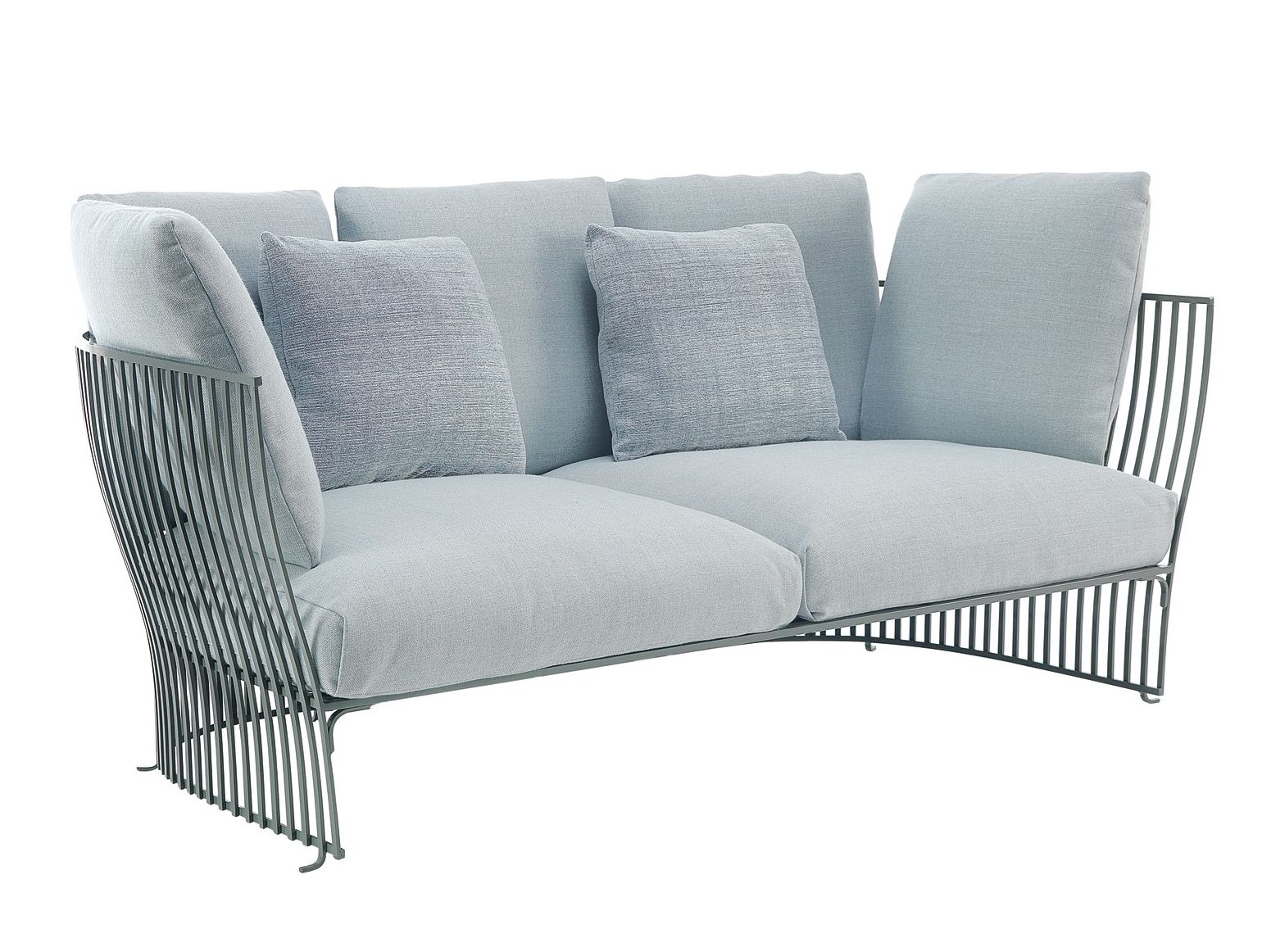 2-местный садовый диван из ткани и алюминия Ethimo Venexia ARCH-00034165 - Вид №1