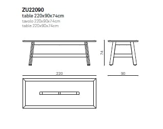 Прямоугольный стол из массива дерева True Design ZUEL ARCH-00115592 - Вид №8