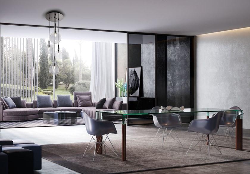 Cangini & Tucci Подвесной светильник с прямым светом из дутого стекла Lacrima R1259mx.4l - Вид №2
