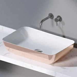L603257 Накладная раковина на столешницу  прямоугольная A. e T. Italia ELITE