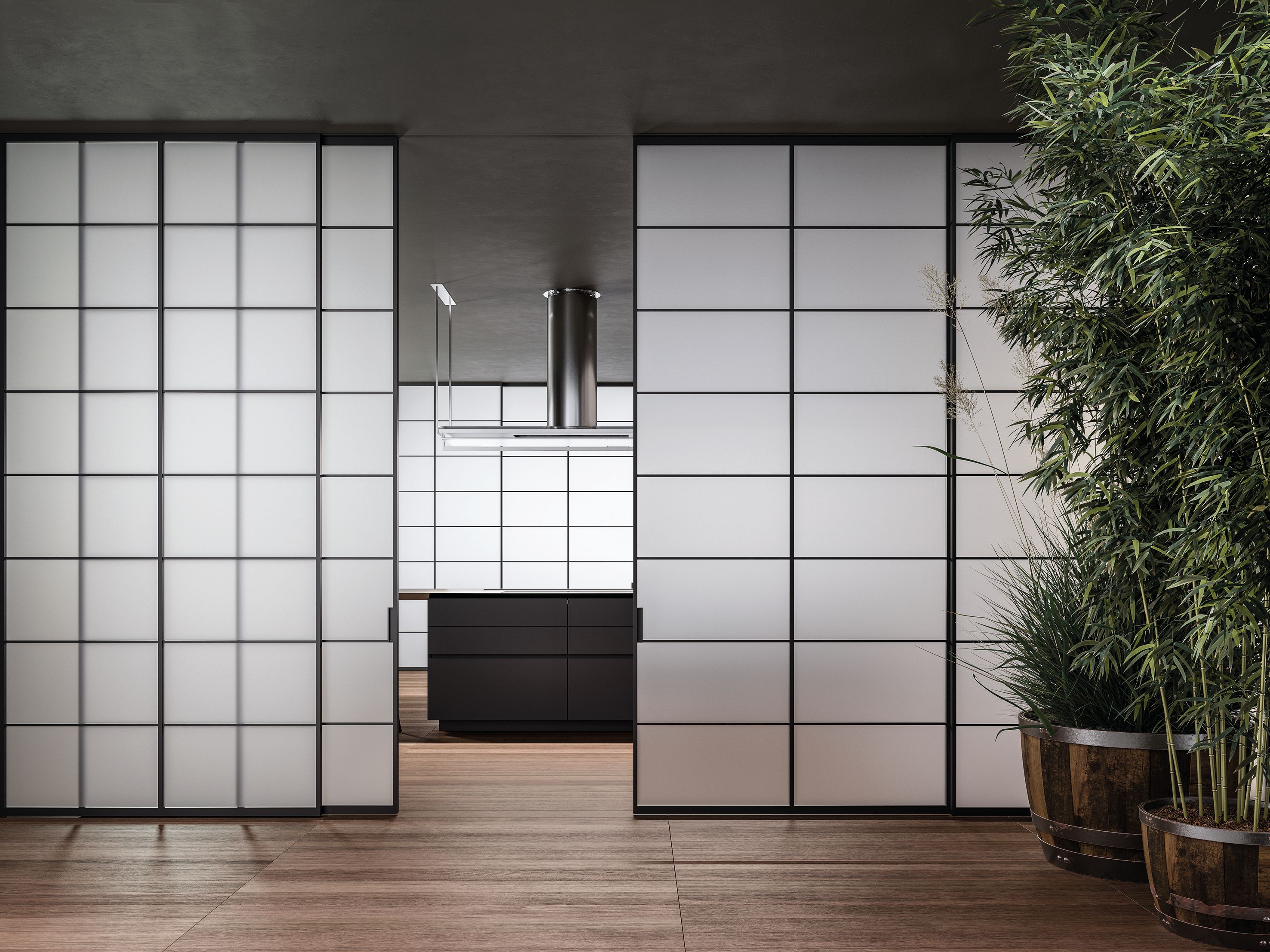 Передвижная стена / дверь из алюминия и стекла ADL Japo ARCH-00123625 - Вид №2