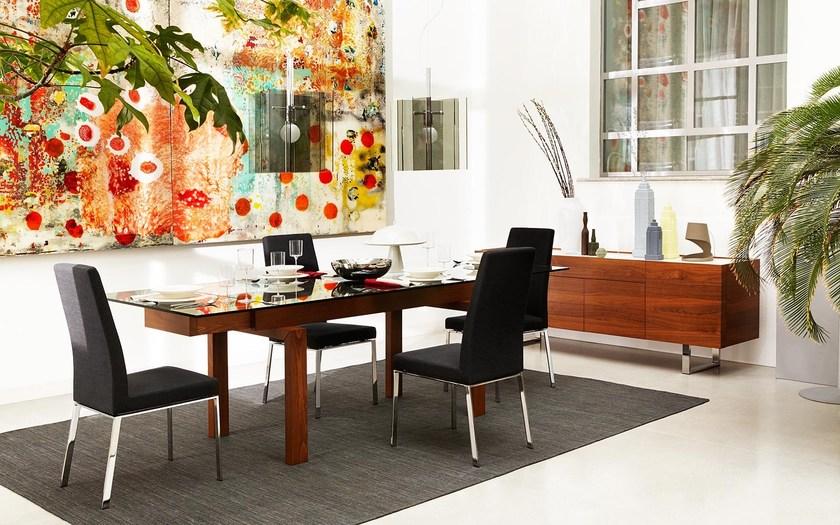 Calligaris Раздвижной стол из дерева и стекла  Cs/416-xr  - Вид №1