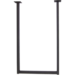 Подстолье для рабочей поверхности 85 см оцинкованная сталь цвет черный глянцевый