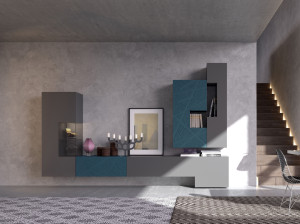 Деревянная секционная оборудованная стена