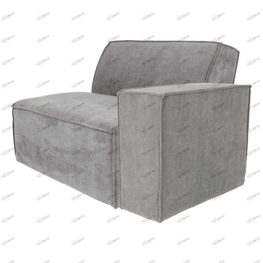 Пуф для дивана James, правосторонний, светло-серый Zuiver 3200154