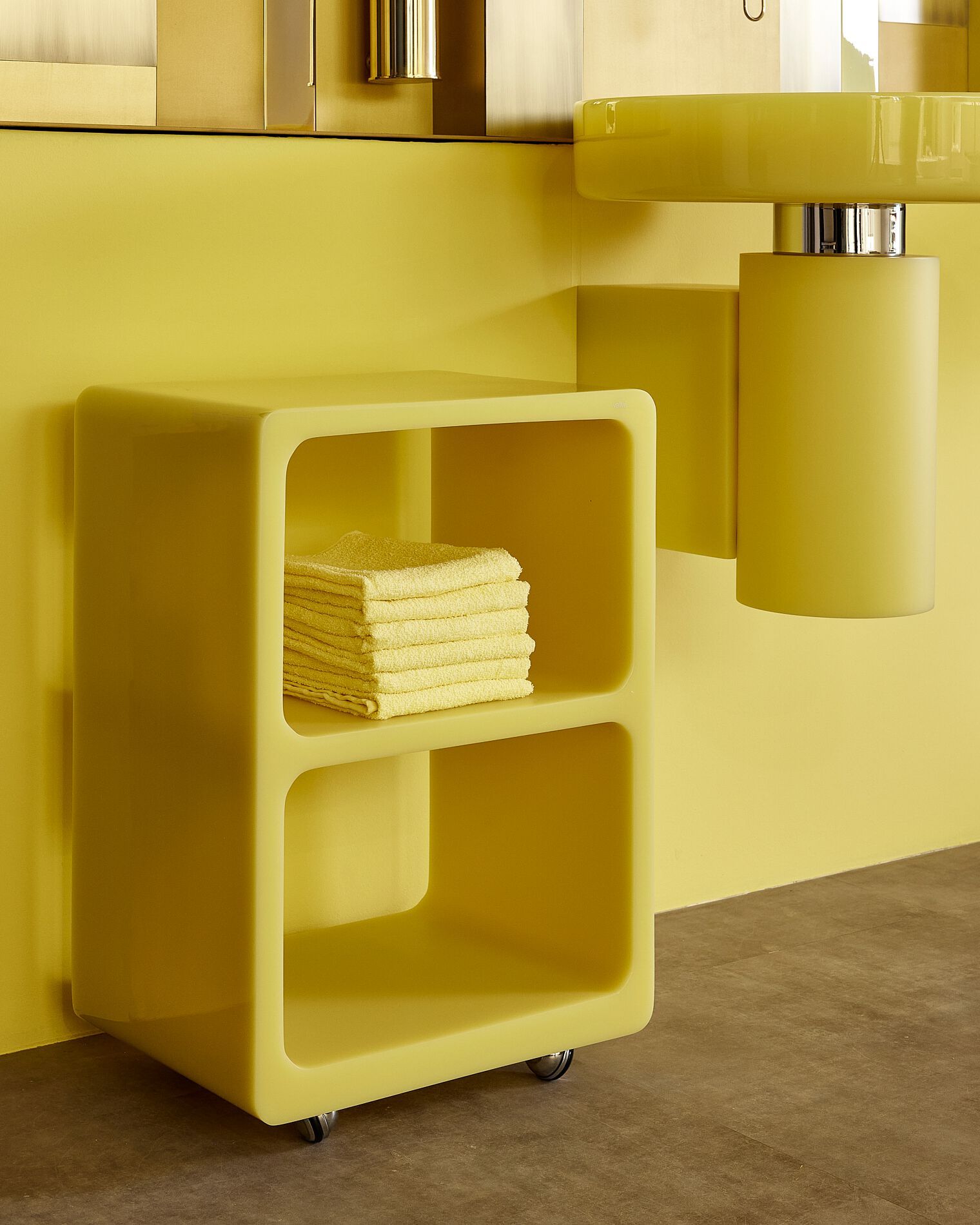 Мебель для ванной комнаты с двойным полом из смолы с колесами Vallvé куб ARCH-00096379 - Вид №8