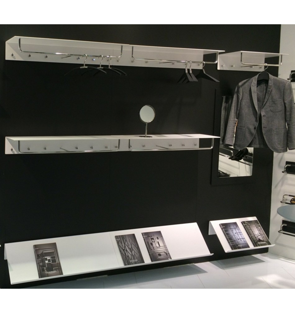 FROST Вешалка для верхней одежды UNU 1000 » белая / полированная Алюминий / нержавеющая сталь Белый / полированный U4017-W  - Вид №7