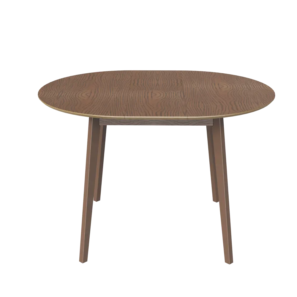 Стол обеденный Монреаль Т1 раскладной 100-130x77x100 см круг МДФ цвет орех Santreyd STLM-2181735 - Вид №5