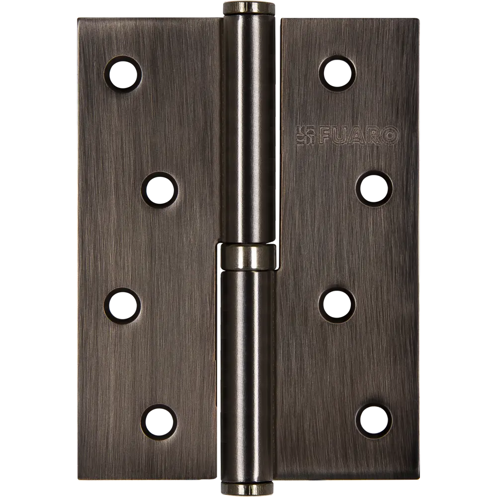 83863763 Петля дверная разъемная левая S100413-GR/BL, 100x75 мм сталь цвет чёрный STLM-0045141 Santreyd 