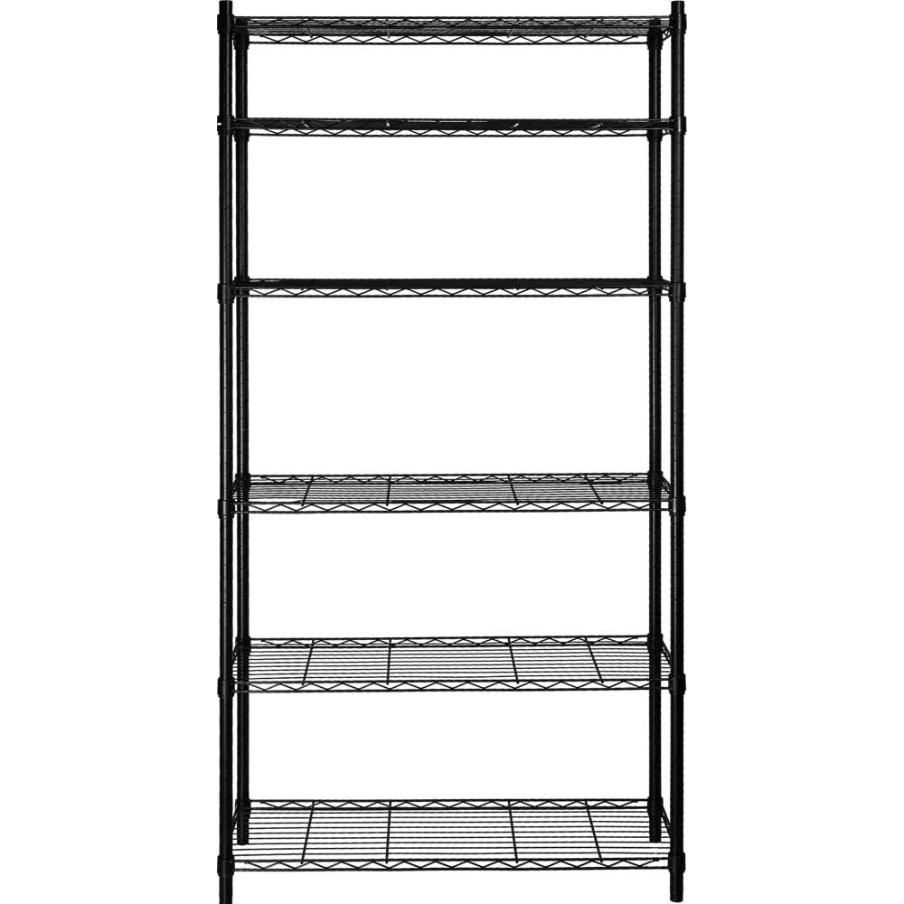 Стеллаж сетчатый Konsensa 90x35x180 см цвет черный STLM-2166382 - Вид №1