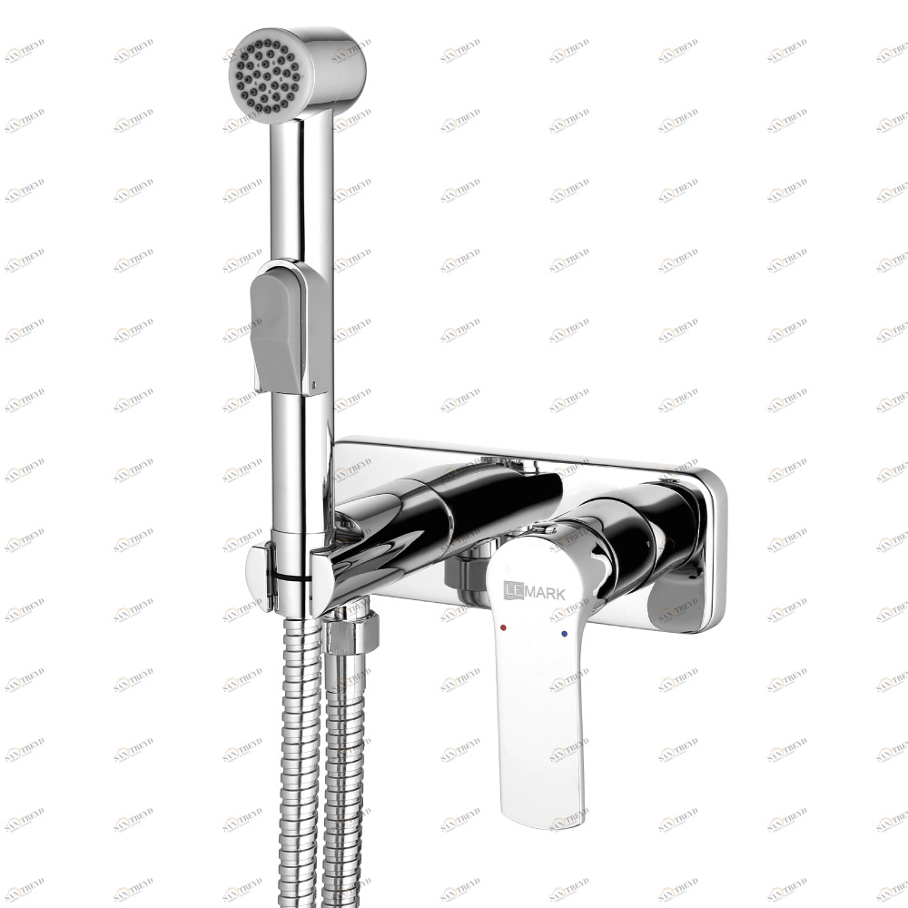 LM1519C Смеситель Plus Grace с гигиеническим душем, встраиваемый LEMARK GRACE