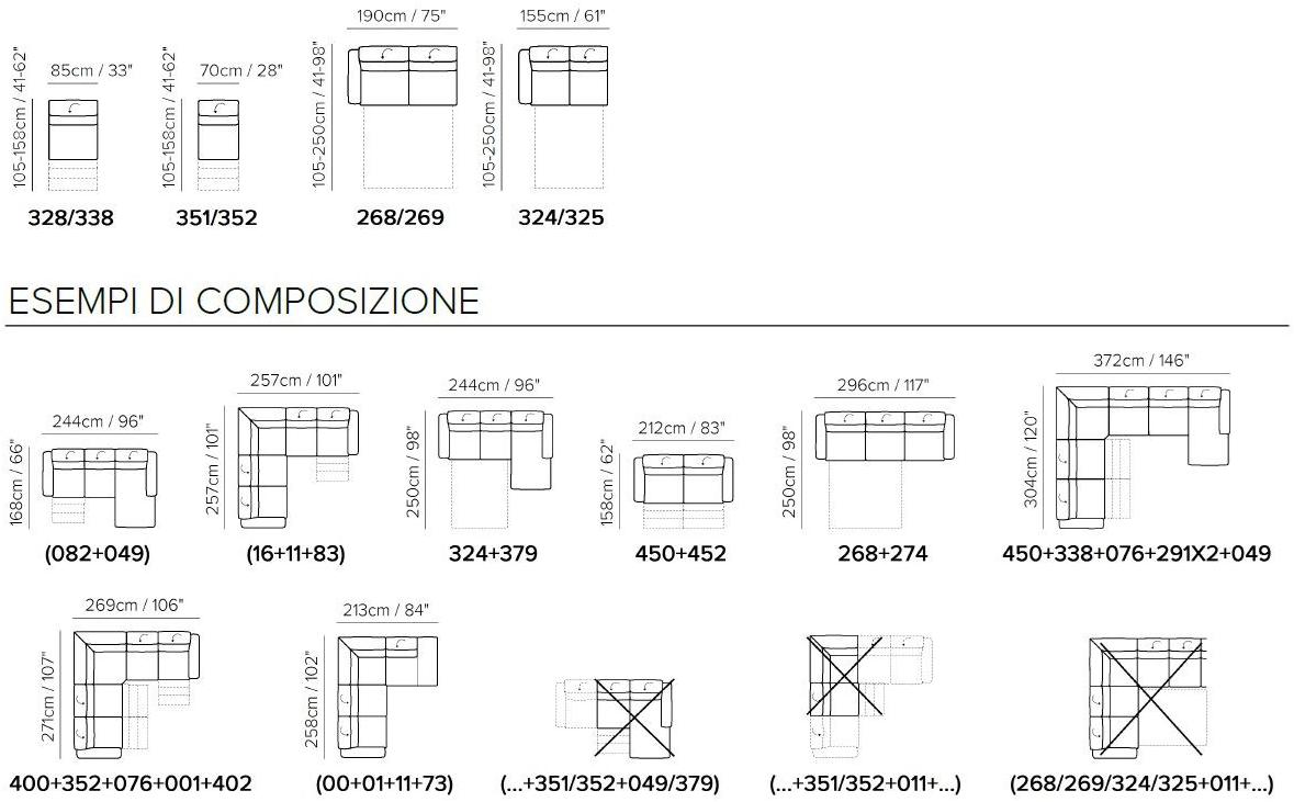 Natuzzi 2-местный тканевый диван-кровать Diesis sun-id-1363733 - Вид №4