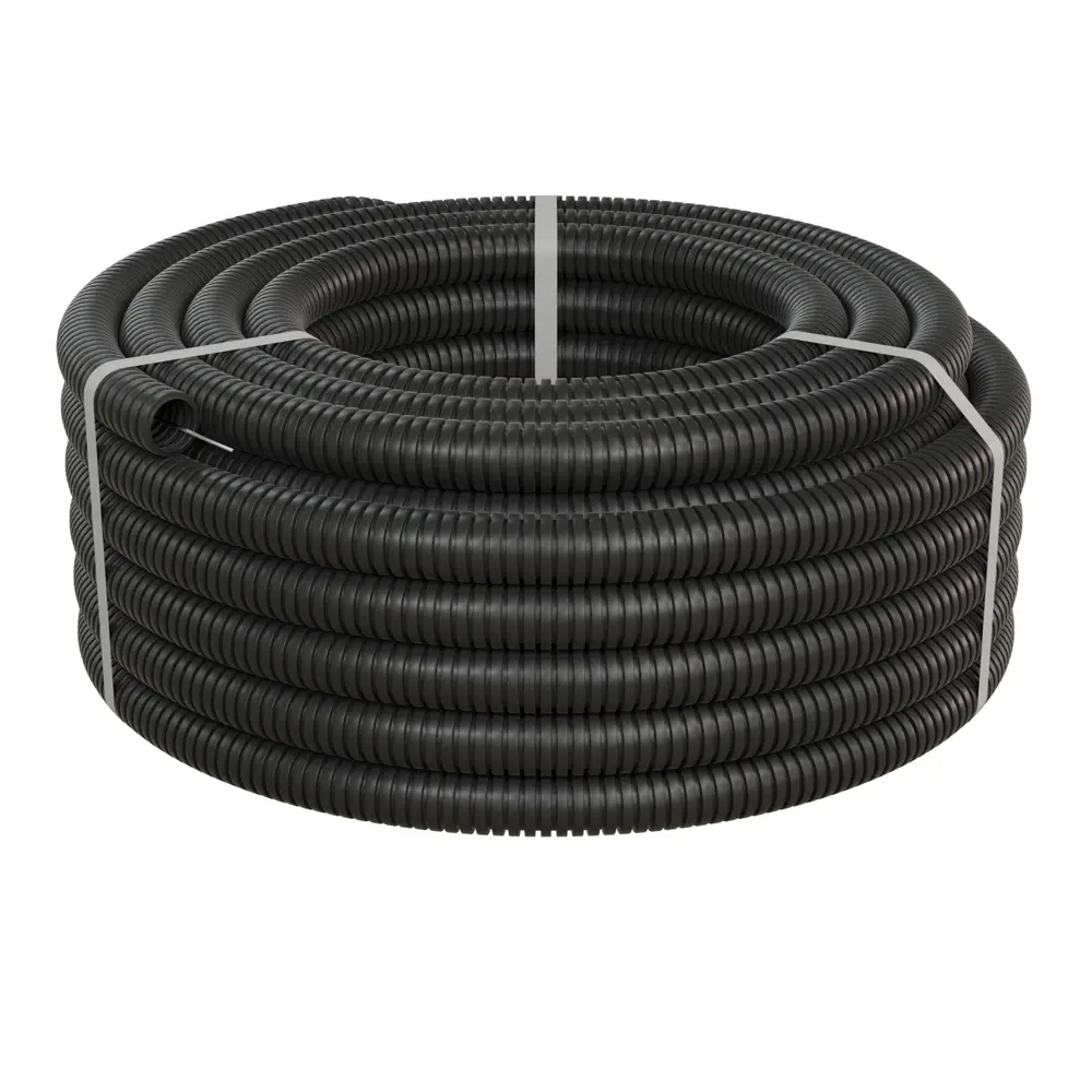 LEXMAN Гофрированная труба для электропроводки 25 м, черная 88011029 STLM-1108202 - Вид №1