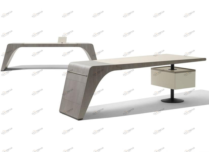 Giorgetti Прямоугольный кожаный стол sun-id-1468974