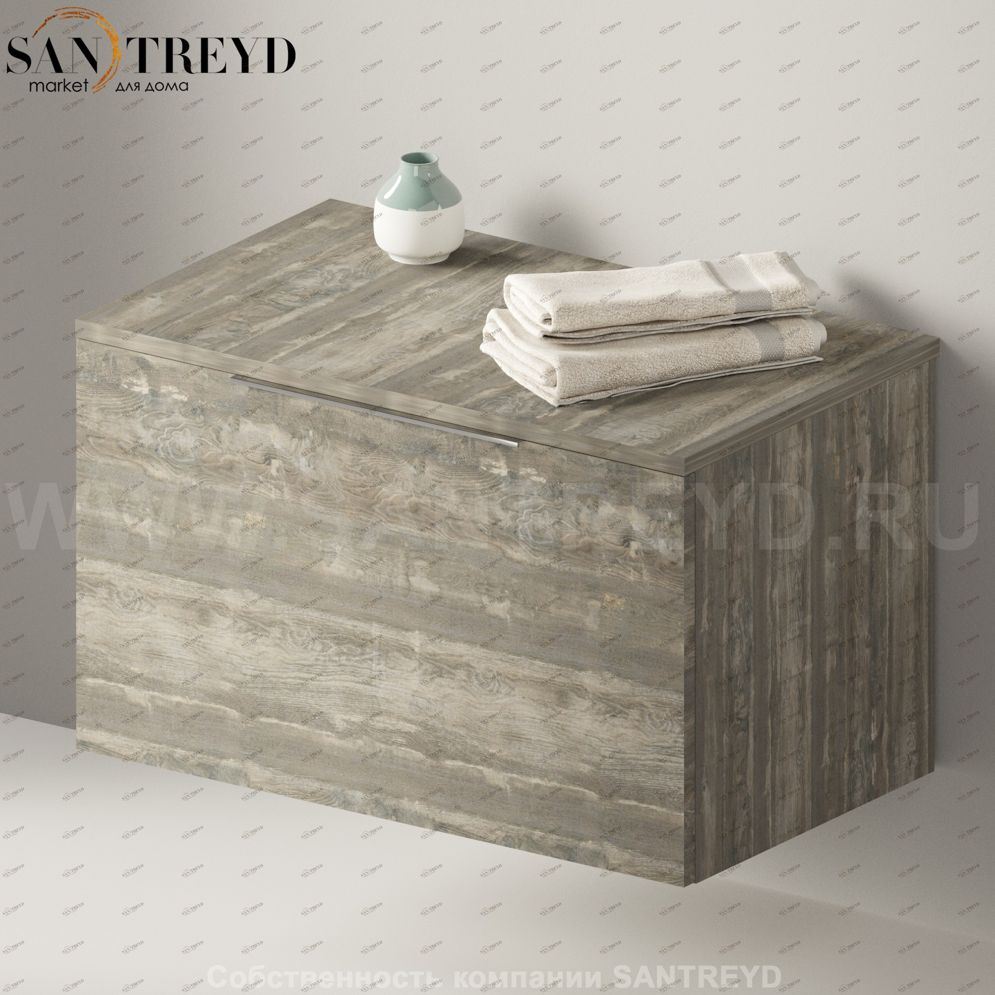 Flaminia BOX Настенная тумба 85 см с 1 ящиком BX427.WE Ceramica Flaminia BX427WE