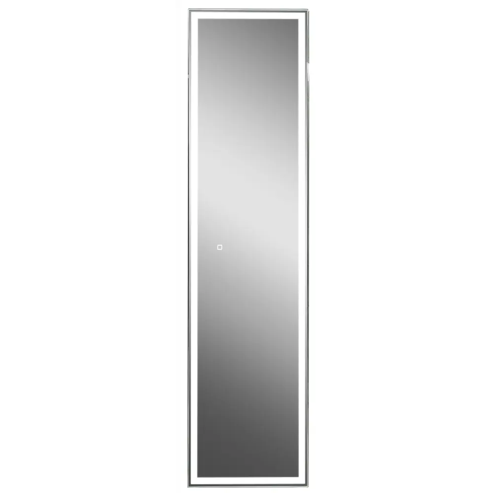 Шкаф зеркальный подвесной Montero Black LED с подсветкой 40x160 см цвет черный 89180067 STLM-2196032 Santreyd