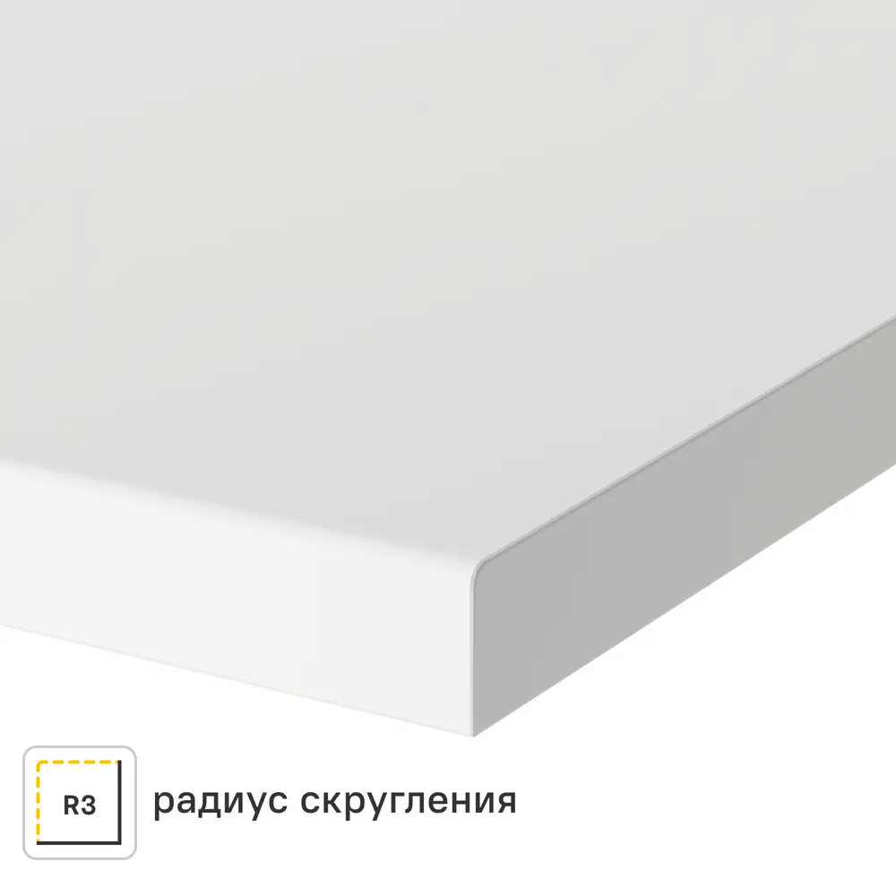 Столешница Сноу 120x60x2 см искусственный камень цвет белый Santreyd STLM-2164712