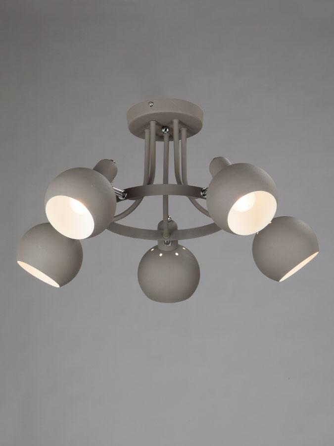 Потолочная люстра Vitaluce V5188/5 VITALUCE ДИЗАЙНЕРСКИЕ 194258 Серый  - Вид №1