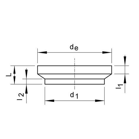 SANIT 315645511 Снижение, PE 100, SDR 33, короткий, централизованно  - Вид №1