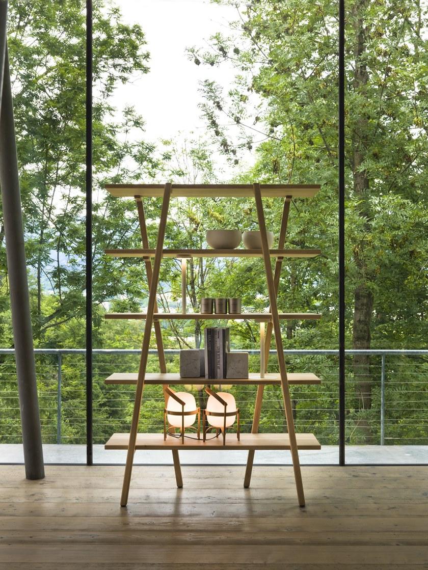 Verzelloni Открытый отдельно стоящий деревянный книжный шкаф Etan sun-id-1415581 - Вид №8