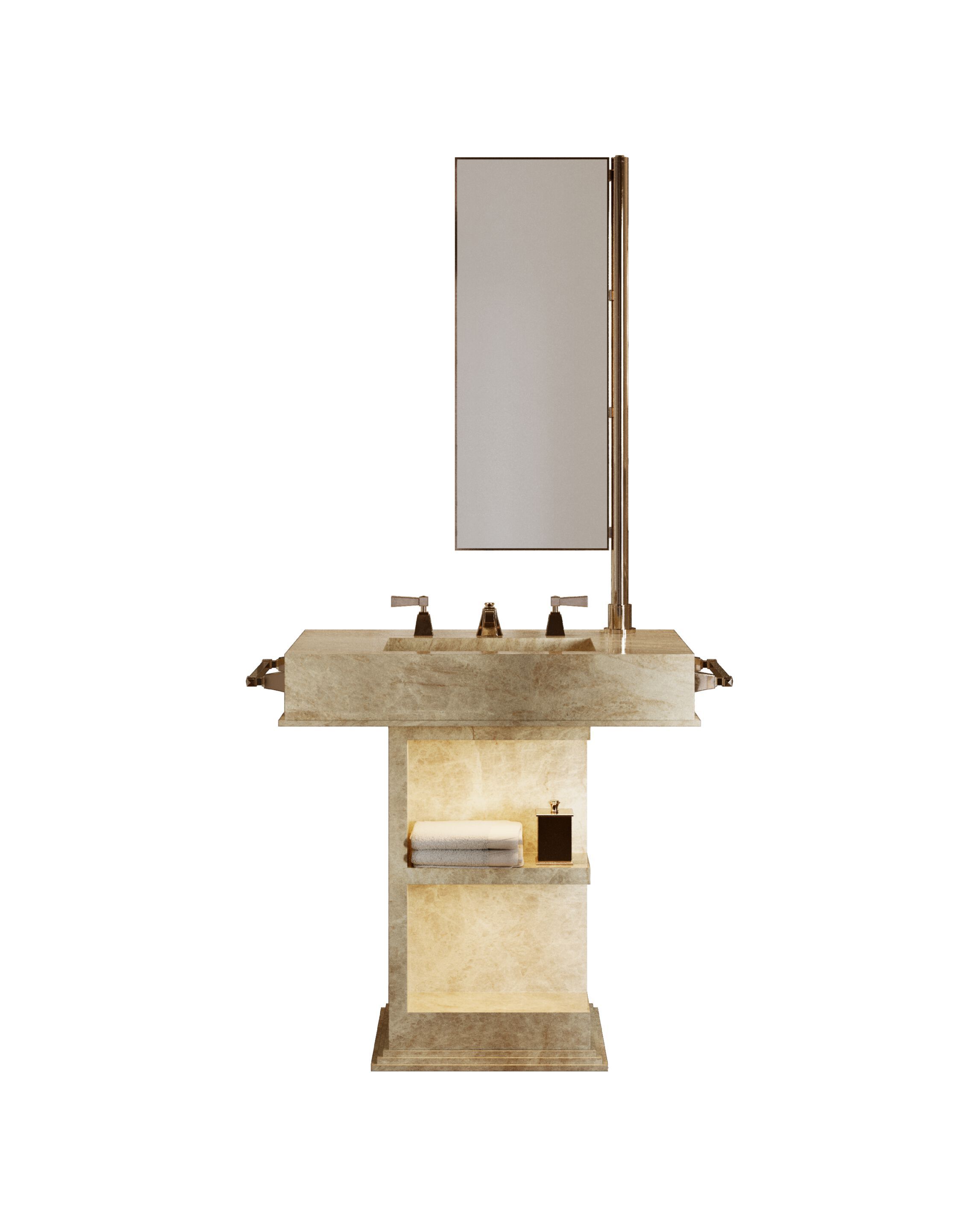 Шкаф для умывальника со встроенной раковиной Devon&Devon MY LOVE WATER VANITY SMALL ARCH-00147797 - Вид №3