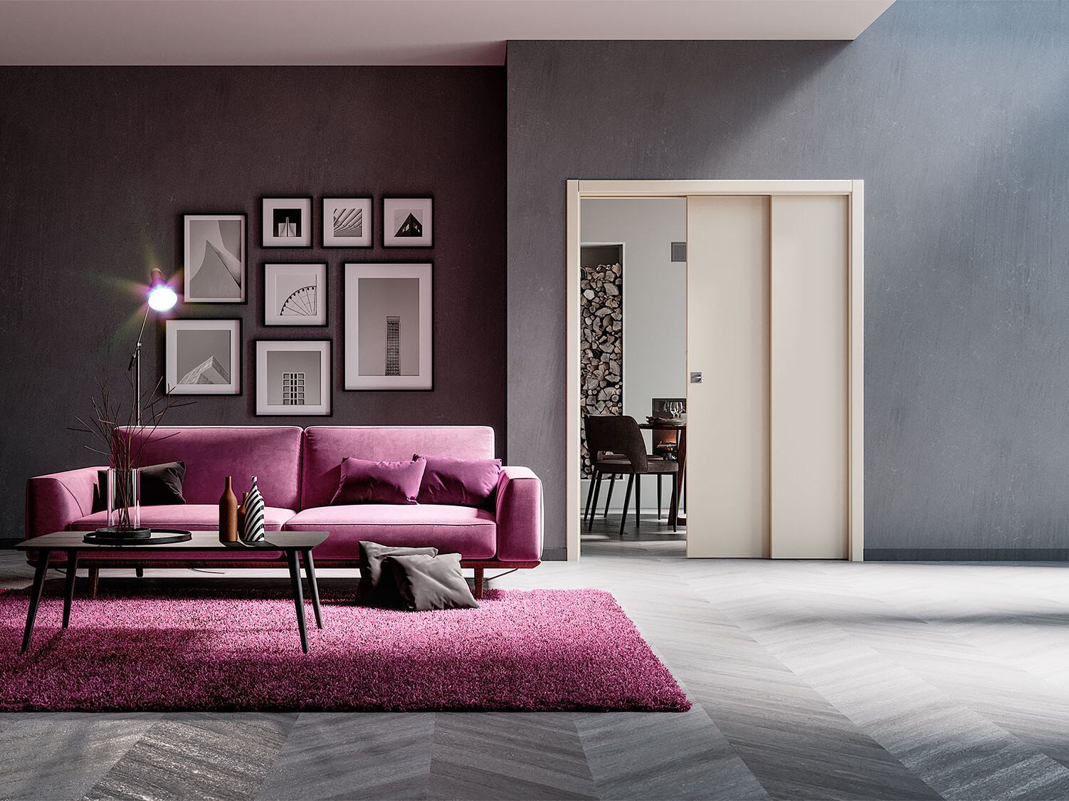 Раздвижные подрамники с телескопическими створками Ermetika STAFFETTA singolo ARCH-00126761