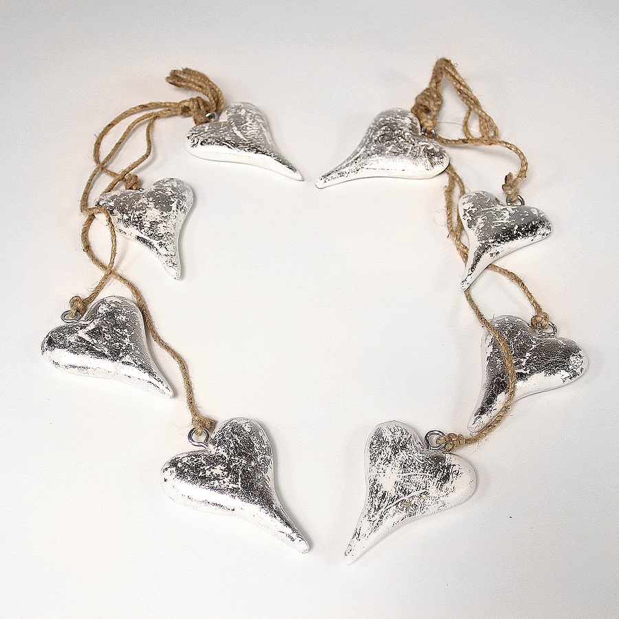 en_ny0013 Гирлянда подвесная snow hearts EnjoyMe  - Вид №1