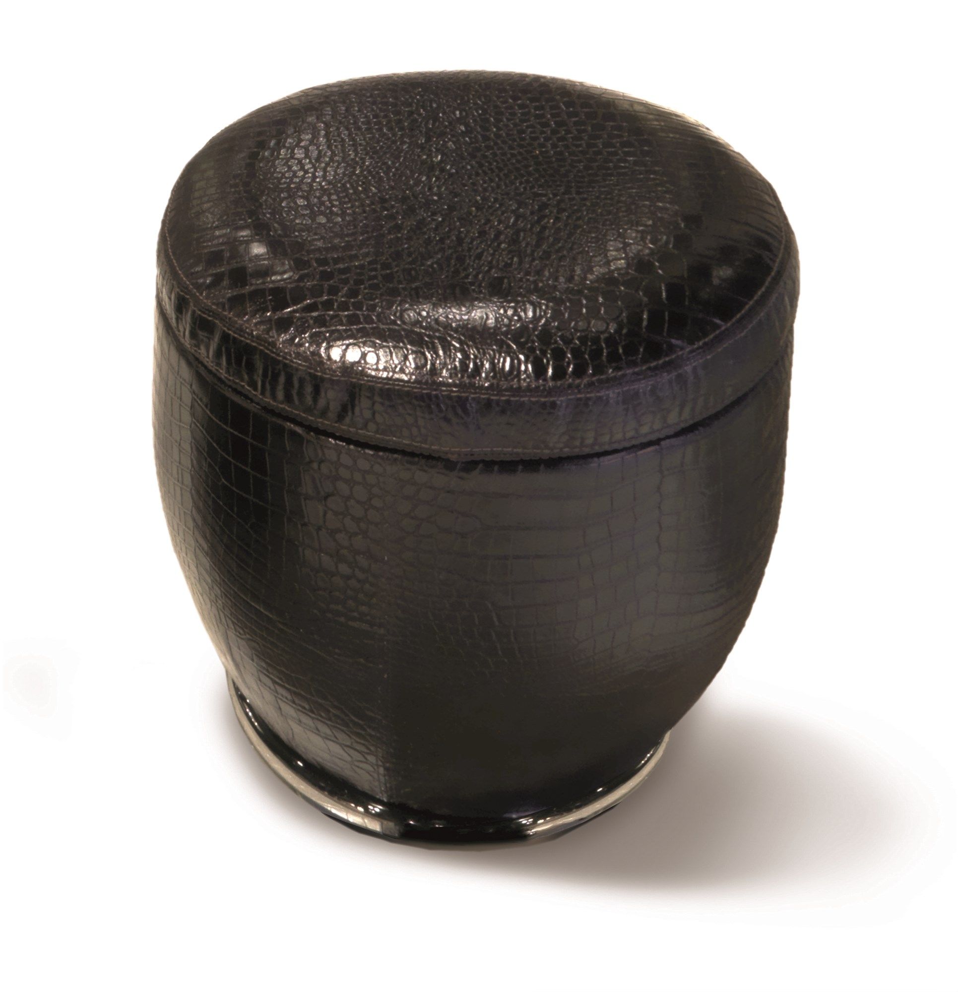 Круглый кожаный пуф Longhi Loveluxe ARCH-00136300 - Вид №2