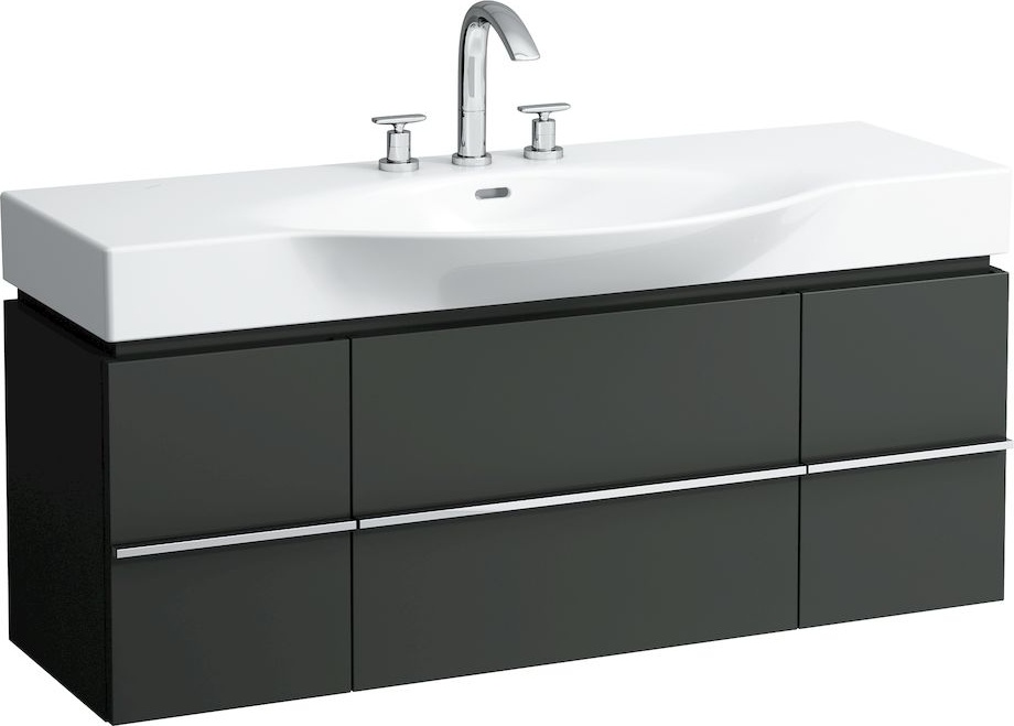 H4013020754631 Шкафчик под раковину, для раковин 811704, 812704, 2 выдвижных ящика с 2 дверцами, 2 стеклянные полки LAUFEN PRO - Вид №35