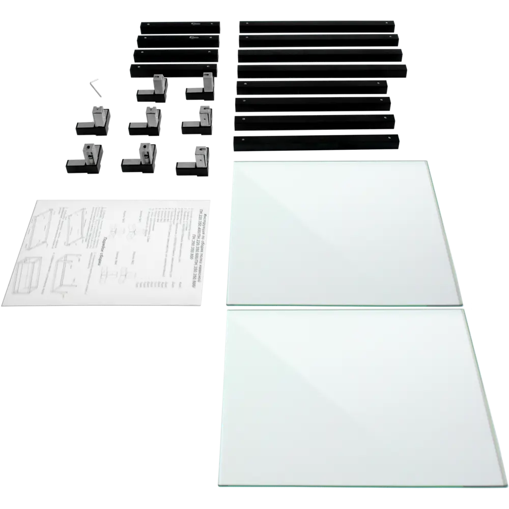 Полка-каркас для кухни 25.6x35x40 см алюминий/стекло 82441024 STLM-2067597 DELINIA  - Вид №6
