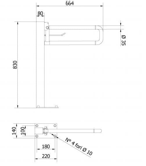 Полный бар держатель рулона Thermomat нейлон ARCH-00022751 - Вид №2