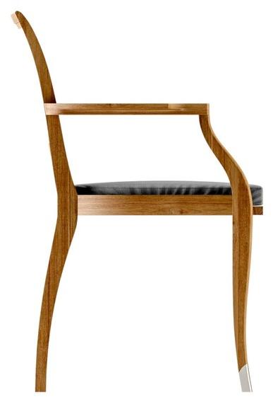 ASTELLO Садовый стул из тика с подлокотниками Jonquille Jq.sf1.l1 - Вид №3