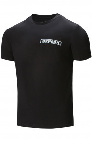 4958011 Футболка "Люкс" с надписью "Охрана" черная  Одежда для охранных структур  размер XL (52)