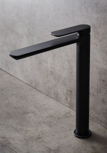 1381266 Смеситель Для Умывальника Slim High Black Hafa  Черный