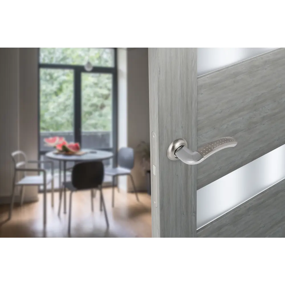 Дверные ручки EDSON для межкомнатных дверей в стиле никель 85168511 STLM-0059335 - Вид №6