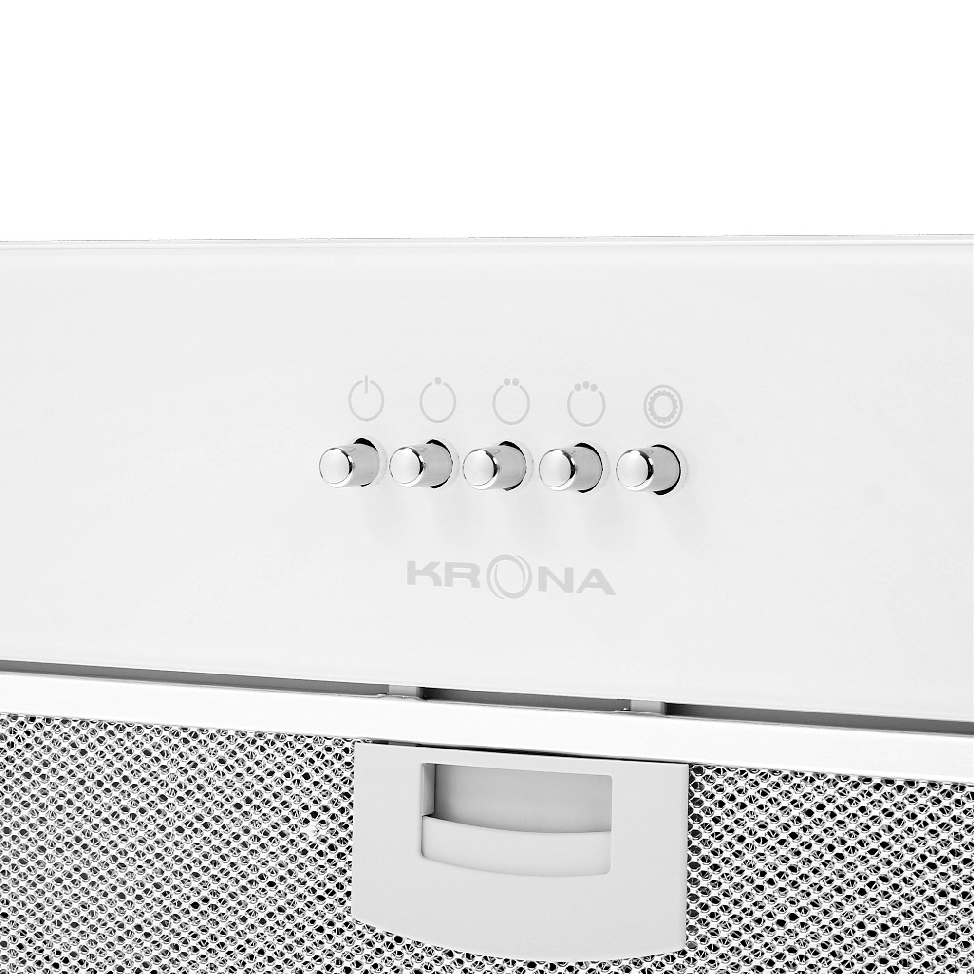 5370030 Вытяжка полновстраиваемая KRONA ELISA 600 GLASS PB белый STDN-0101228 - Вид №4