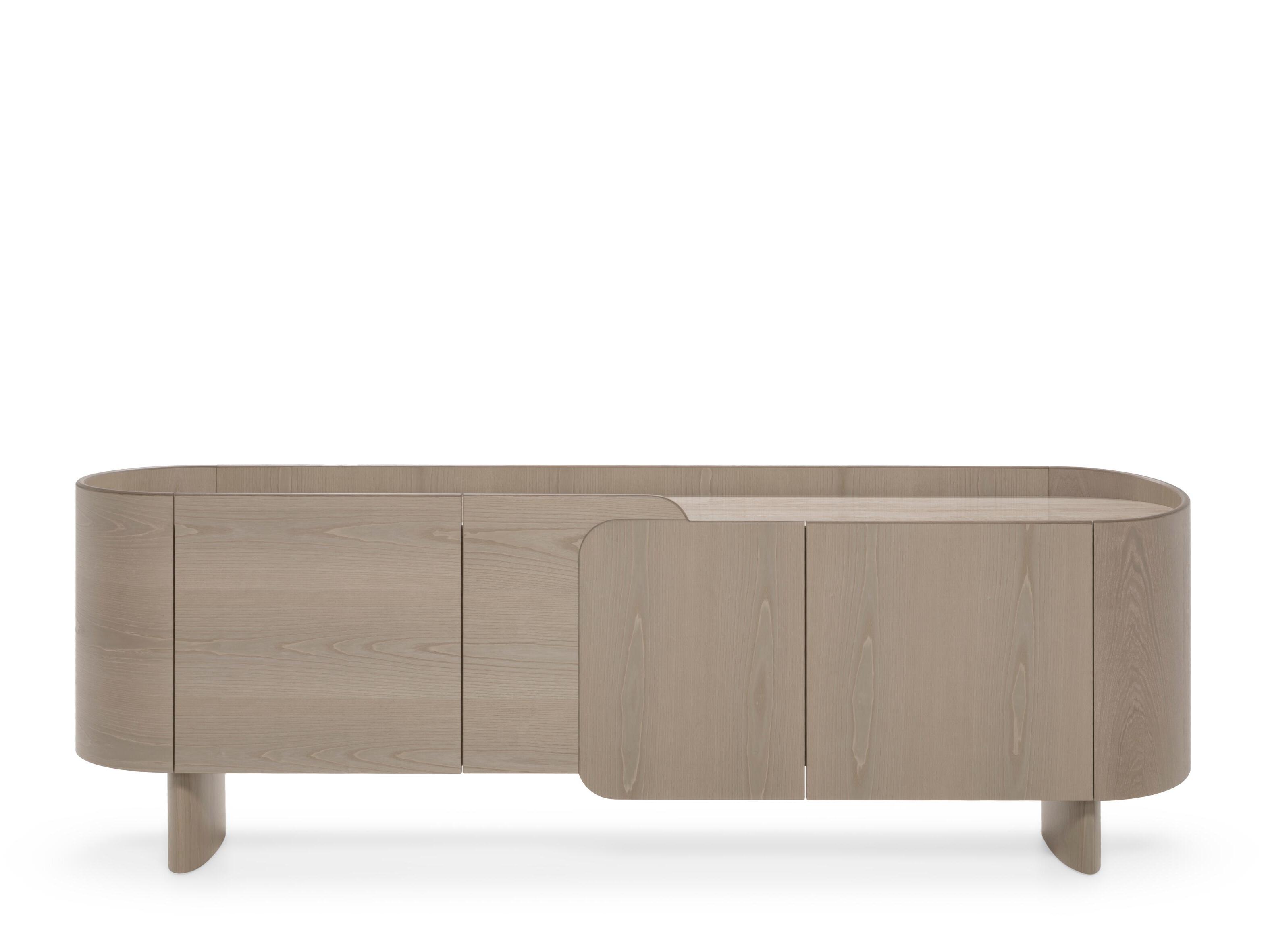 Шкаф из ясеня с распашными дверями Natuzzi Italia узел ARCH-00026421 - Вид №1