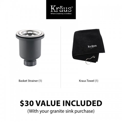 KGD-430B Мойка кухонная прямоугольная Krausru  - Вид №4