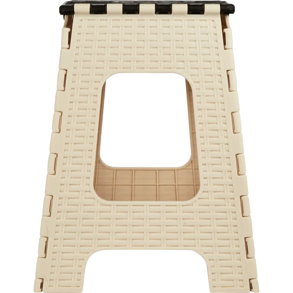 Табурет садовый Плетенка складной 35х31х44.5 см пластик бежевый/коричневый Santreyd STLM-2006138 - Вид №1