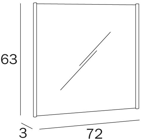 INDA® Настенное зеркало в современном стиле с рамой для ванной sun-id-1432612 - Вид №2