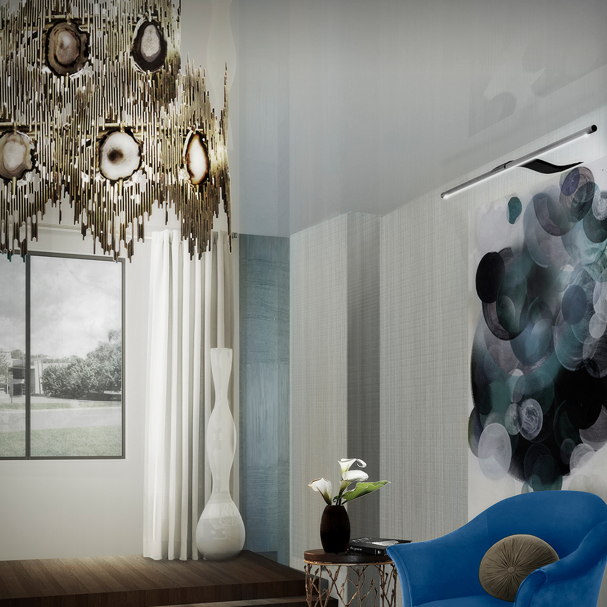 Люстры Vivre 2 Rings Covethouse KOKET  - Вид №1