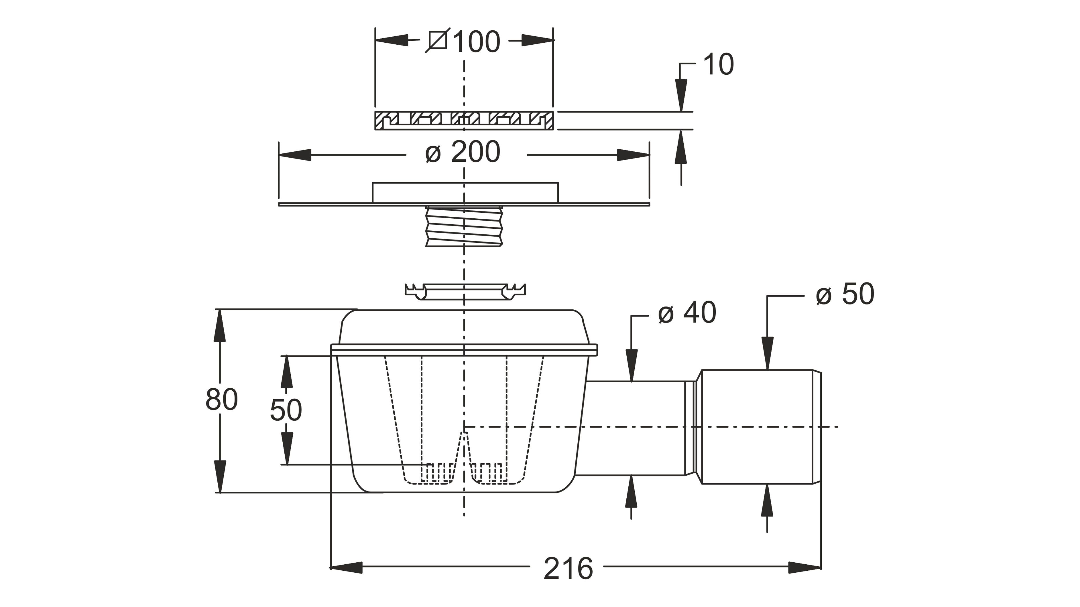 ABS пол сифонированная кабина Bonomini Вулкан ARCH-00140098 - Вид №1