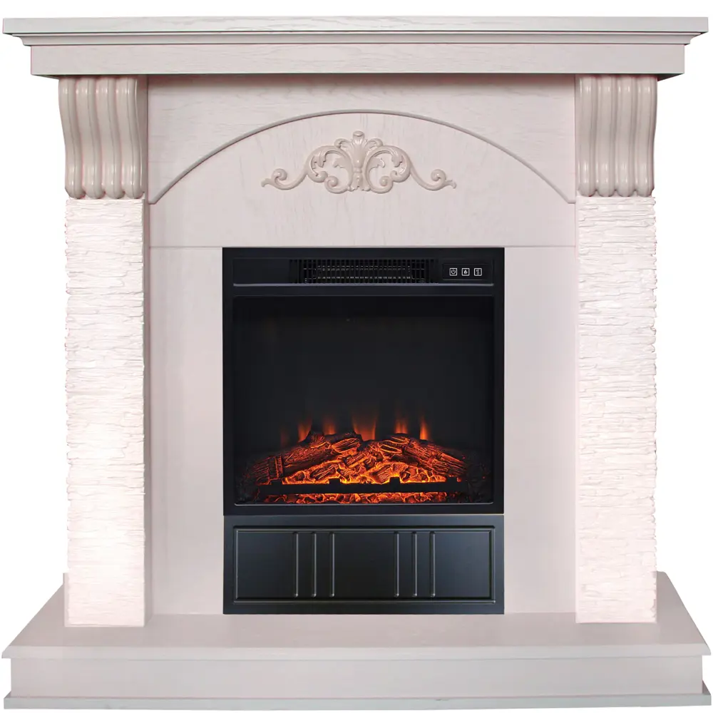 Каминокомплект Corfino WT Junior 18 цвет белый REALFLAME STLM-2186879