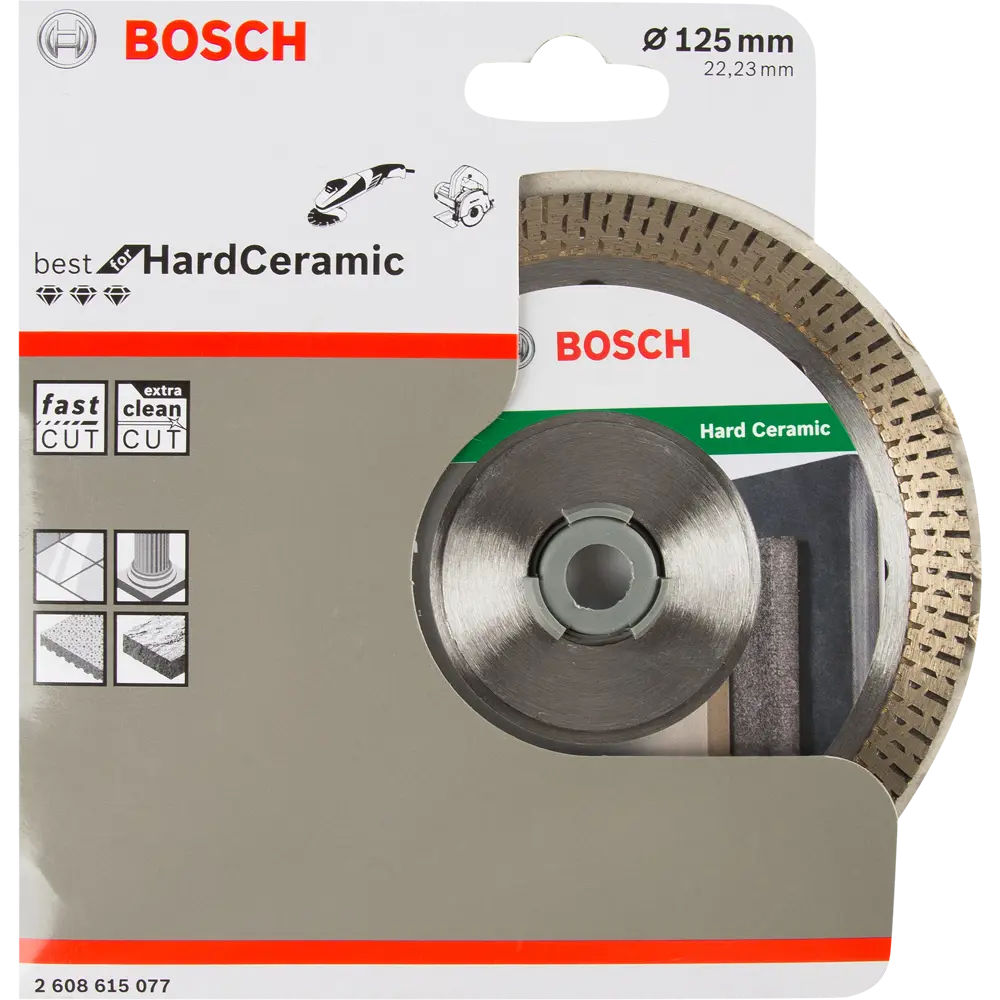 Диск алмазный по керамике Bosch Best for Hard Ceramic 2608615077 турбо 125x22.2x1.4 мм 82388334 STLM-2130473 BOSCH PROFESSIONAL  - Вид №2
