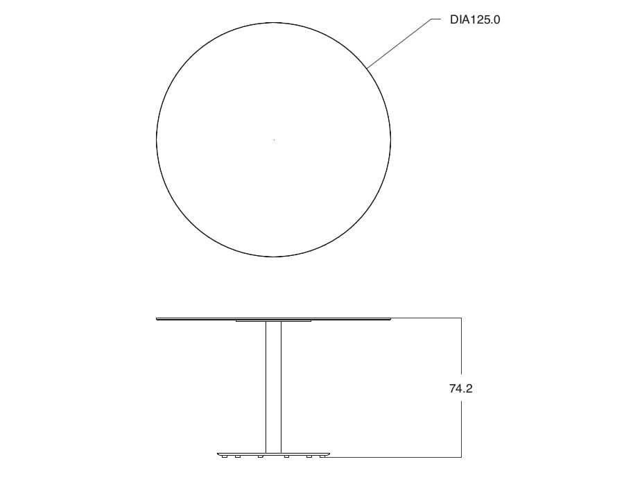 Круглый керамический садовый стол TRIBÙ T-Table ARCH-00133800 - Вид №8