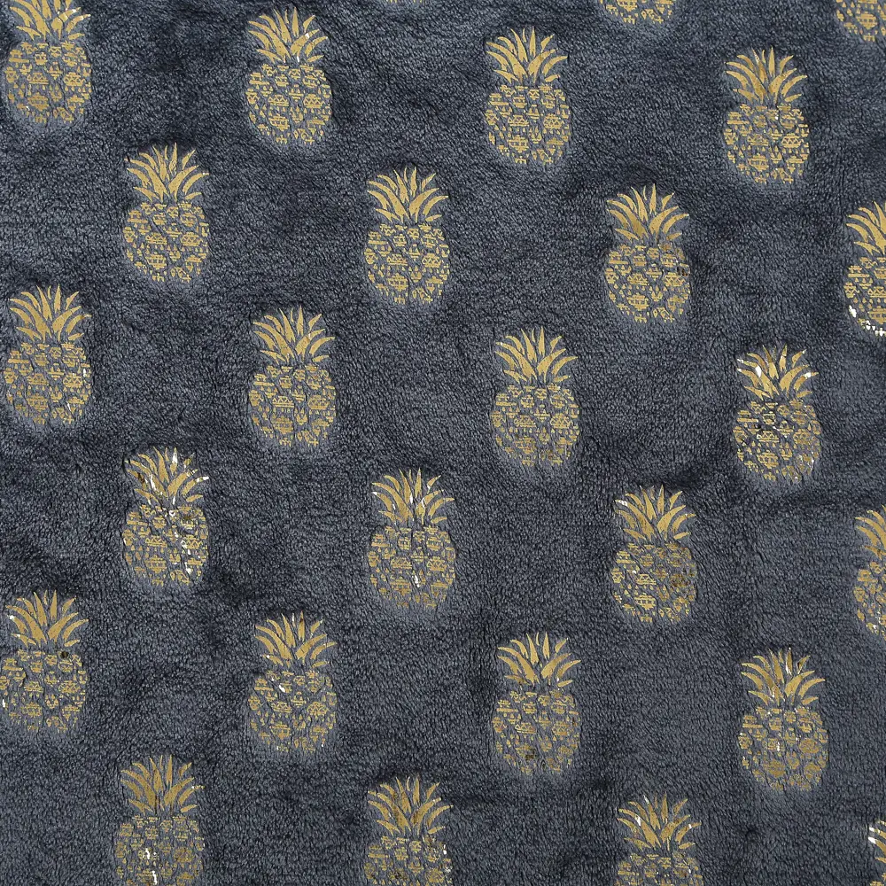 Плед Pineapples 150x200 см велсофт цвет графит Santreyd Новый Год STLM-2061755 - Вид №1