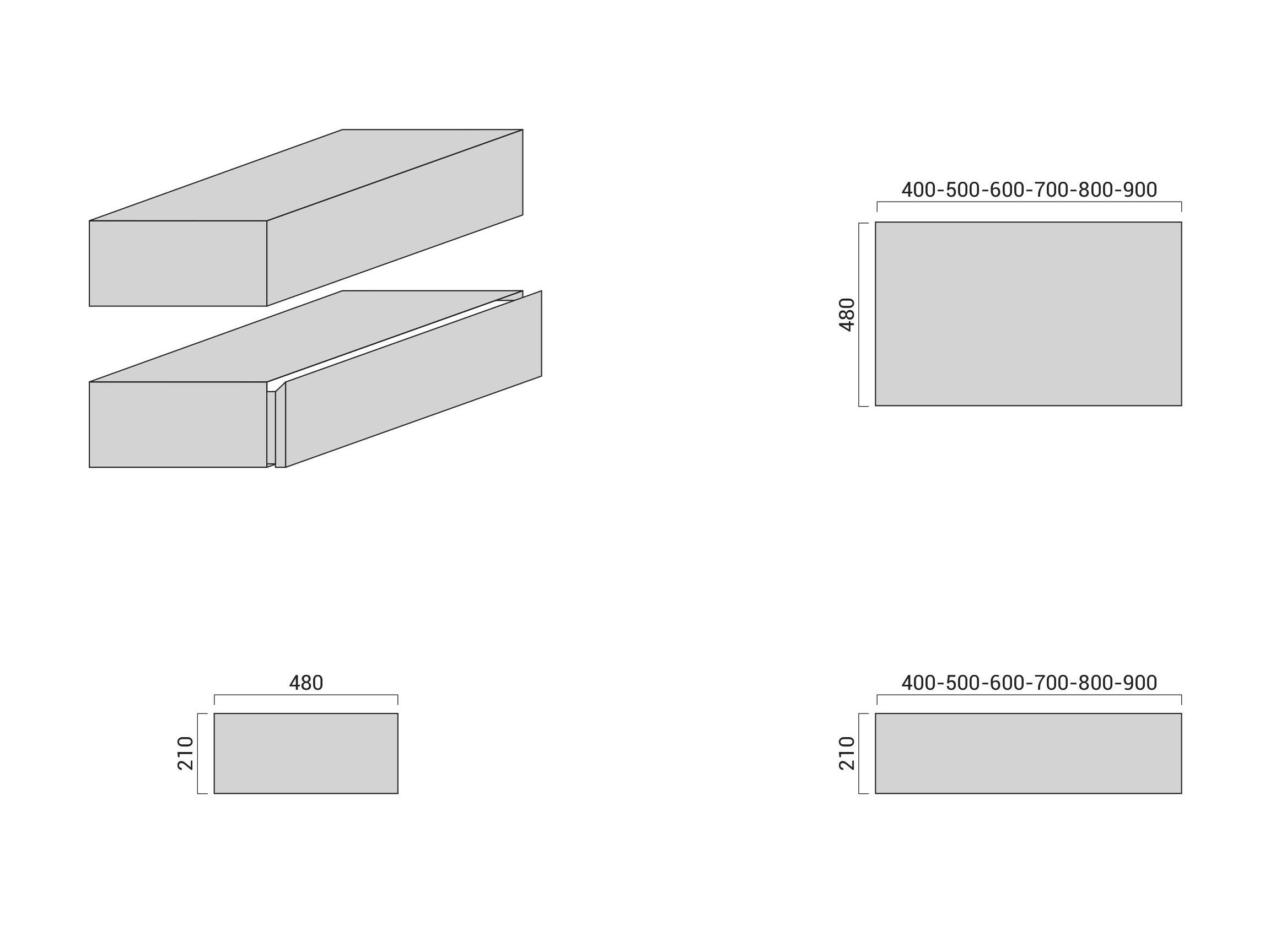 Подвесная консоль для умывальника с ящиками Domus Falerii линейка ARCH-00137902 - Вид №4