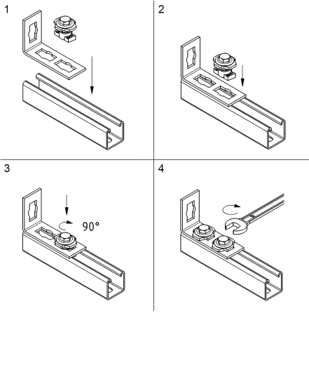 66519910 Монтажные профиля BIS PushStrut Болт для облегчённого монтажа сложных конструкций из профиля WALRAVEN  - Вид №2