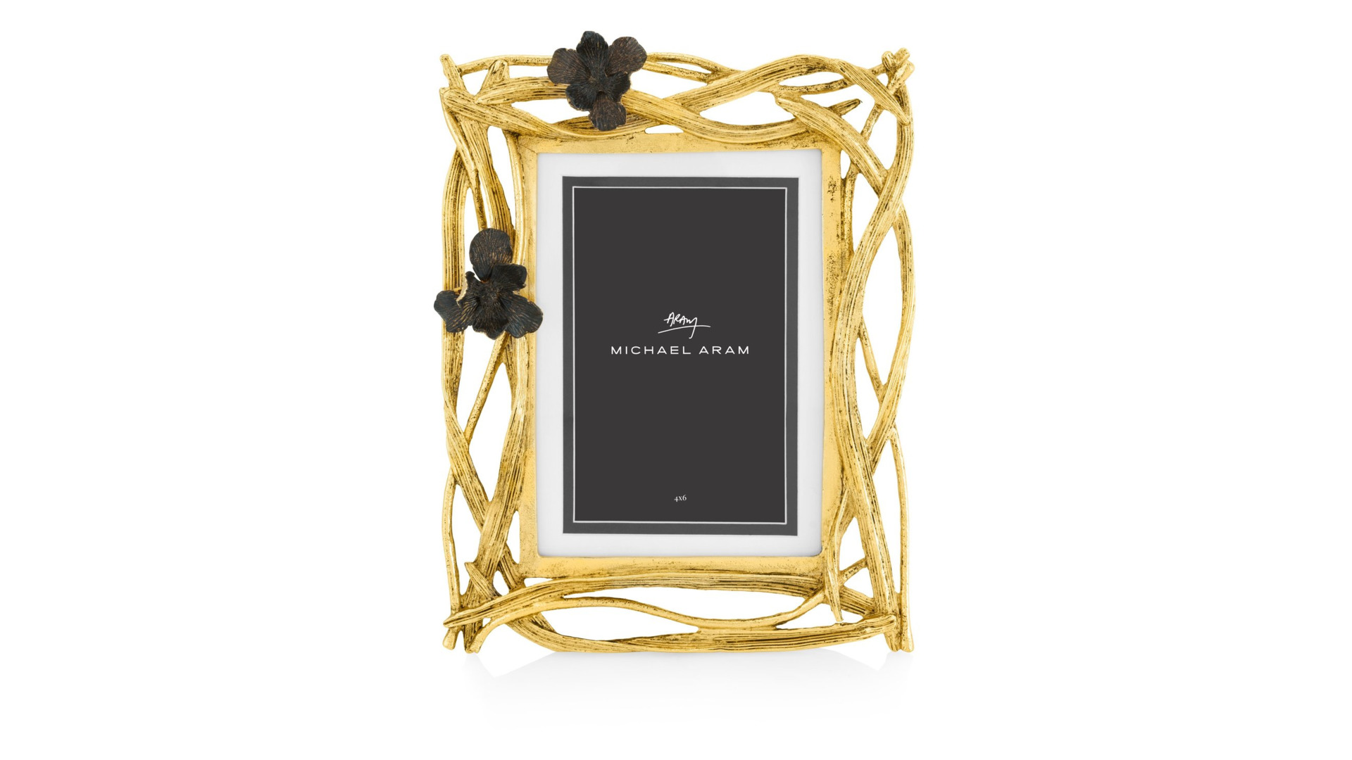 10663700 Michael Aram Рамка для фото Michael Aram Черный ирис 24х19см, сталь нержавеющая Сталь нержавеющая  - Вид №1