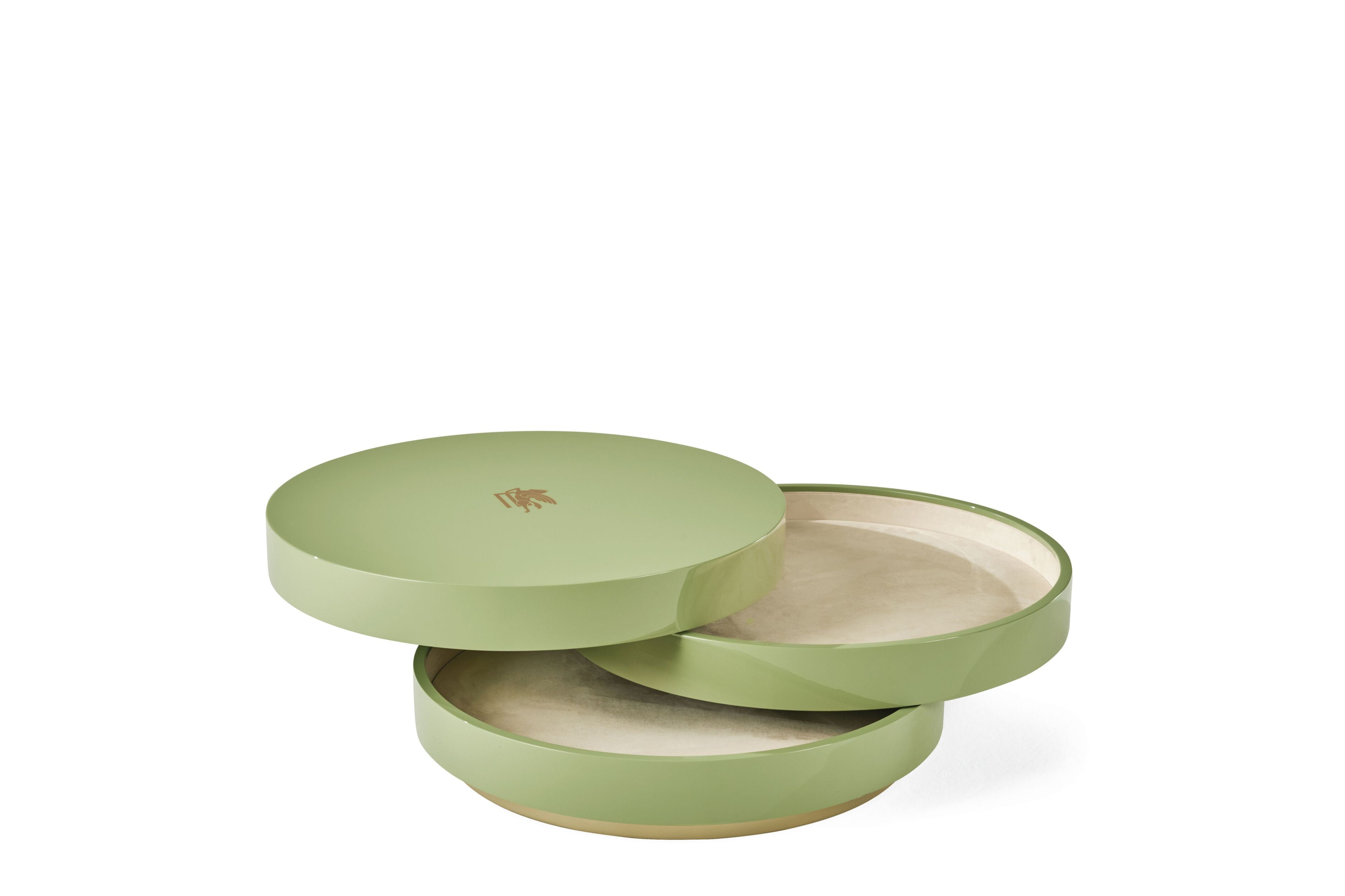 Круглый деревянный журнальный столик ETRO Home Interiors TIERED ARCH-00075224 - Вид №1